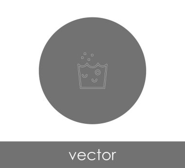 El yıkama simgesi, vektör çizim 