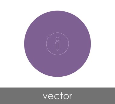 bilgi işareti simgesi, vektör illüstrasyonu 