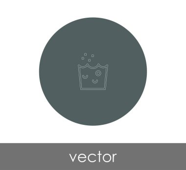 El yıkama simgesi, vektör çizim 