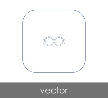 gözlük web simgesi, vektör çizim