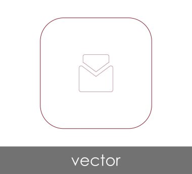 zarf simgesi, logo, vektör çizim 