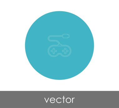 oyun çubuğu simgesi, logo, vektör çizim 