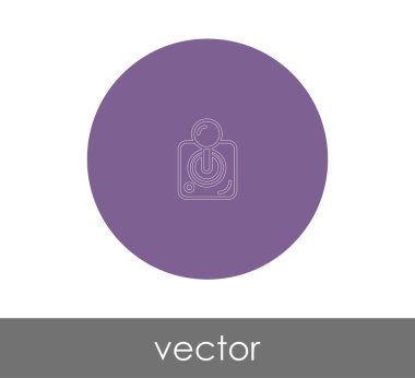 joystick simgesi vektör illüstrasyonu