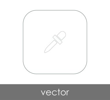 Pipet web simgesi, vektör çizim