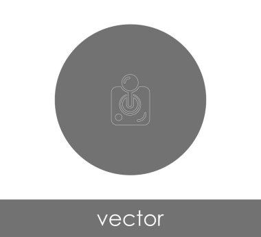 joystick simgesi vektör illüstrasyonu