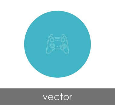 oyun çubuğu simgesi, logo, vektör çizim 