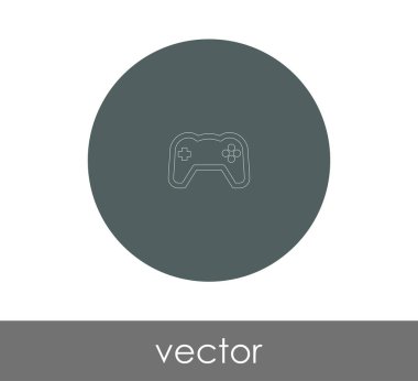 oyun çubuğu simgesi, logo, vektör çizim 