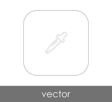 Pipet web simgesi, vektör çizim