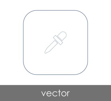 Pipet web simgesi, vektör çizim