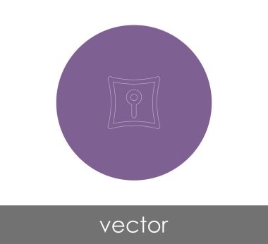 Anahtar deliği düz simgesi