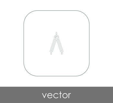 vektör çizim tasarım çizim pusula simgesini