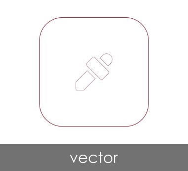 Pipet web simgesi, vektör çizim