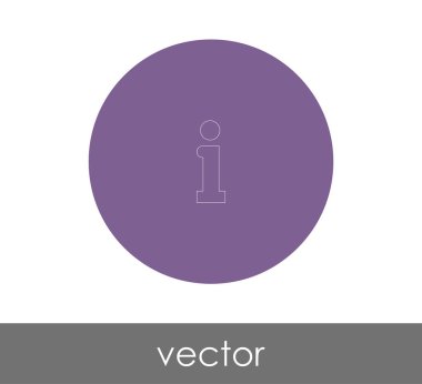 bilgi işareti simgesi, vektör illüstrasyonu 