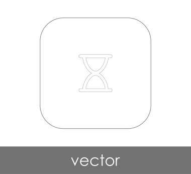 kum saati düz simgesi