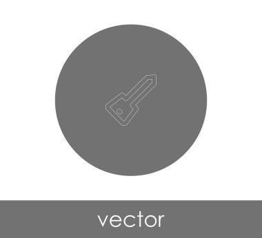 Anahtar simgesi vektör illüstrasyonu