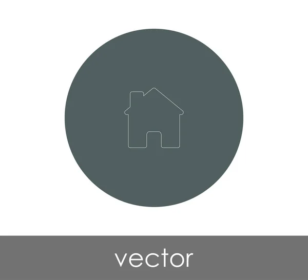 Icône Maison Logo Illustration Vectorielle — Image vectorielle