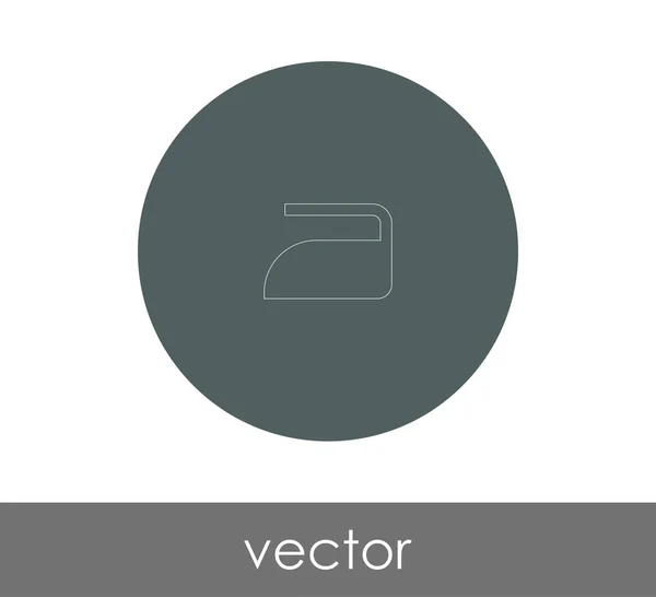 Železná Ikona Vektorové Ilustrace Logo — Stockový vektor