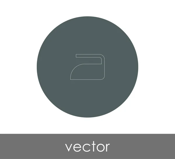 Icono Hierro Ilustración Vector Logotipo — Vector de stock