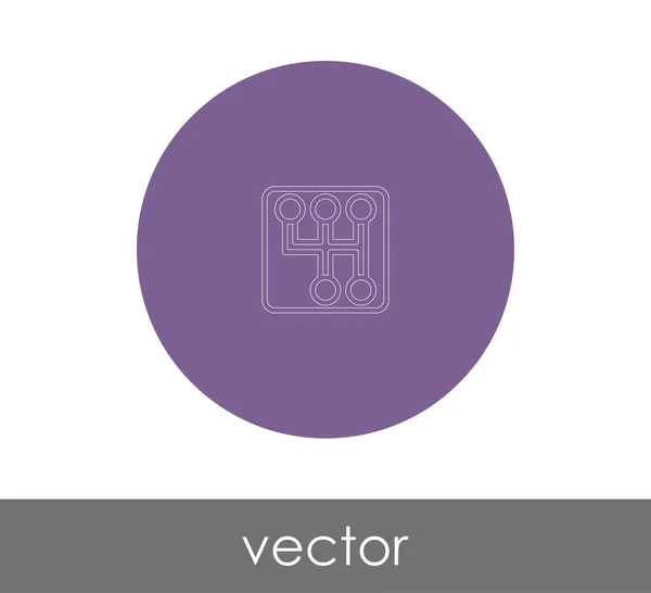 Gearbox web icon — Stock Vector