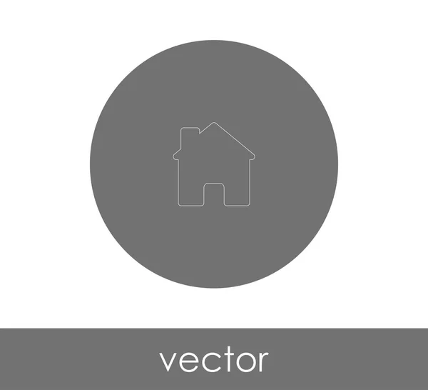 Icono Casero Logotipo Ilustración Del Vector — Vector de stock