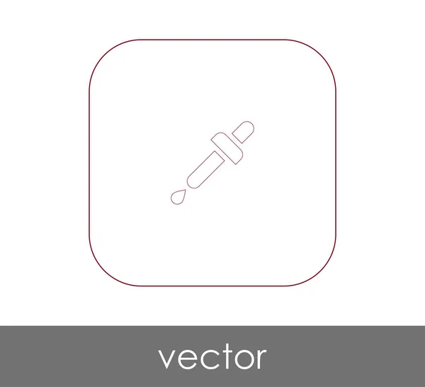 Pipette Web Symbol Vektorillustration — Stockvektor