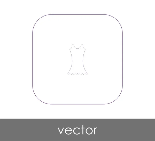 Ícone Vestido Ilustração Vetorial — Vetor de Stock