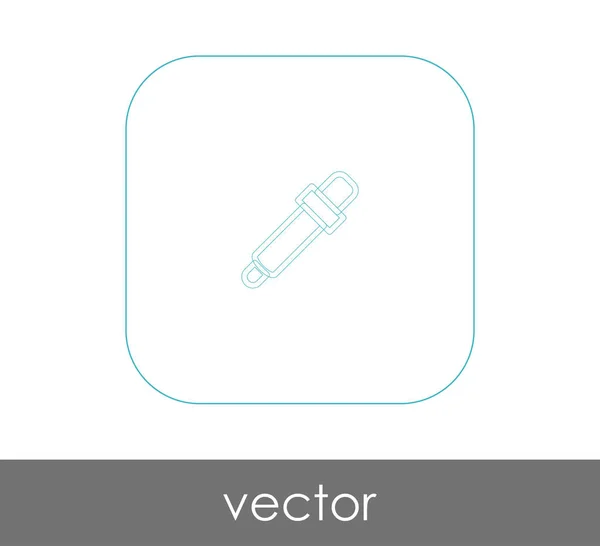 Pipeta Icono Web Ilustración Vectorial — Vector de stock