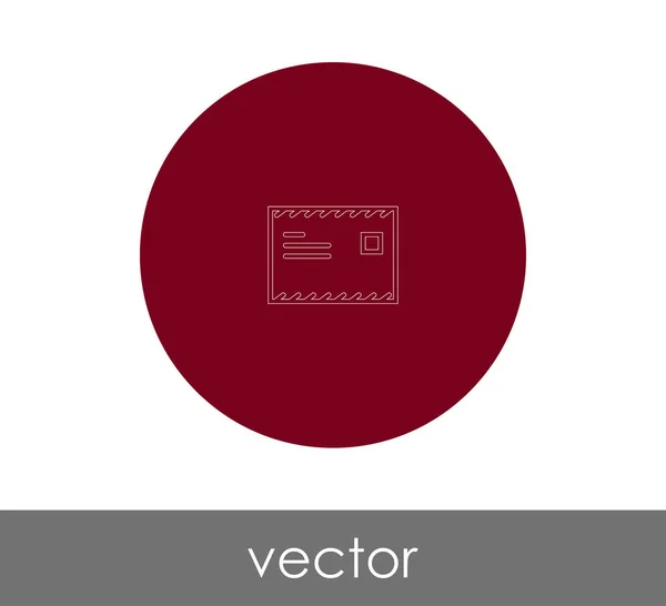 Umschlag Symbol Vektor Illustration — Stockvektor