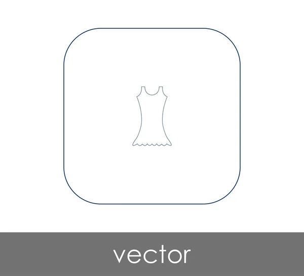 Ícone Vestido Ilustração Vetorial — Vetor de Stock