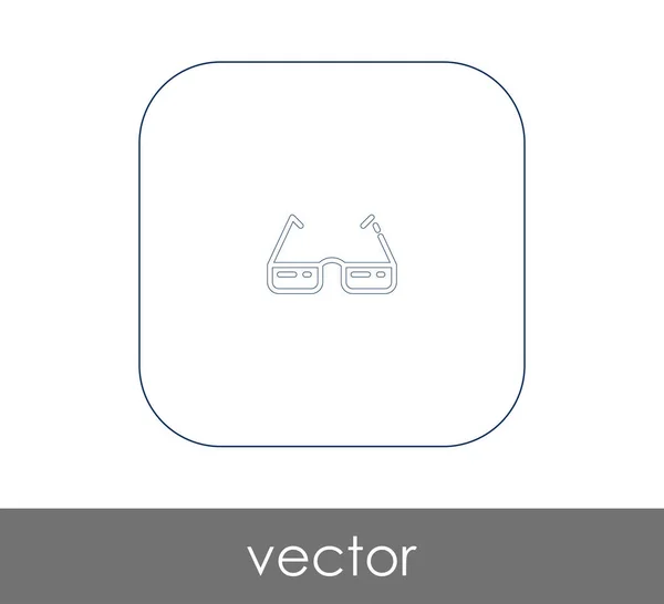 Gafas Icono Web Ilustración Vectorial — Vector de stock