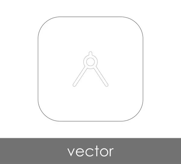 Vektor Illustration Design Der Zeichnung Kompass Symbol — Stockvektor