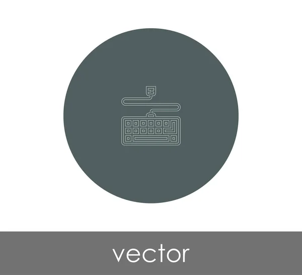 Значок клавиатуры — стоковый вектор