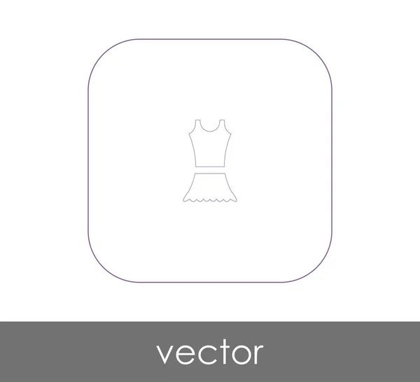 Dress Icon Vector Illustration — Stock Vector