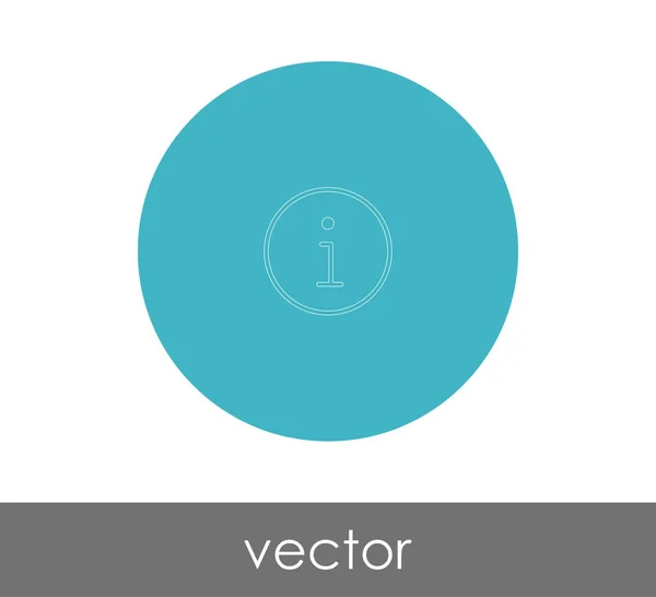 Informationsschild Symbol Vektorillustration — Stockvektor
