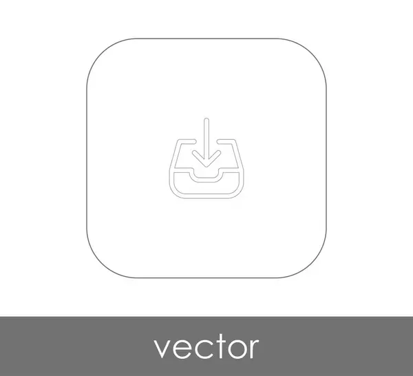 Ícone de seta para download — Vetor de Stock