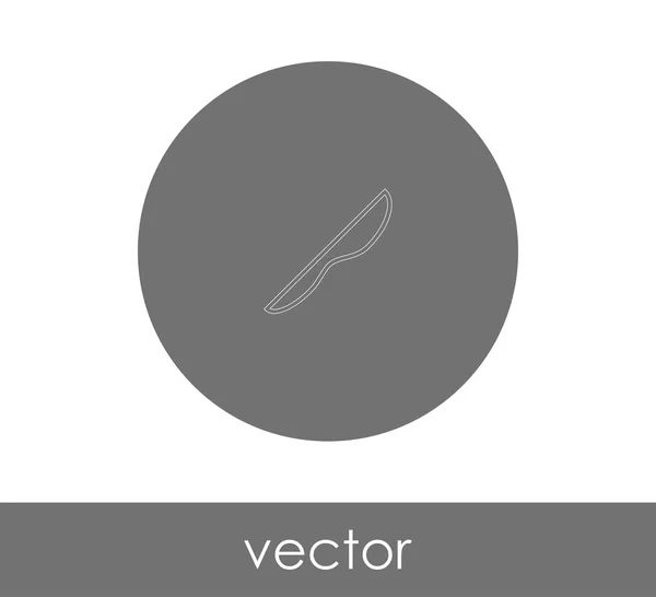 Ilustração Vetor Ícone Faca Logótipo — Vetor de Stock