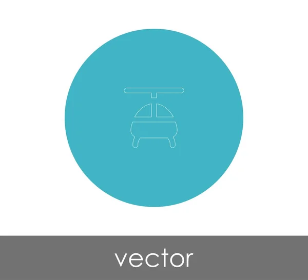 Helikopter-Websymbol — Stockvektor