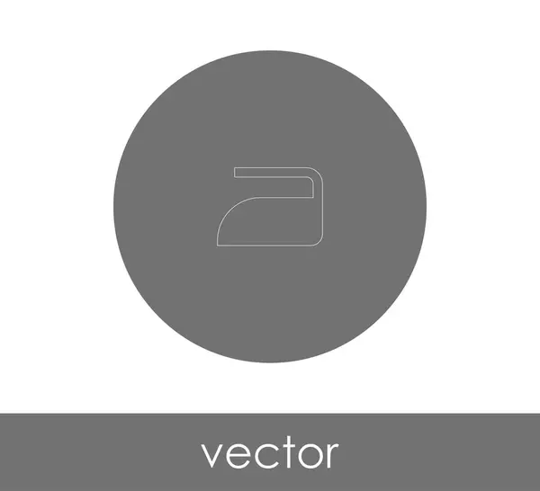 Iron Icon Vector Illustration Logo — Stock Vector