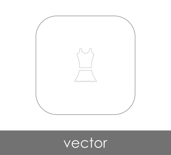 Ícone Vestido Ilustração Vetorial — Vetor de Stock