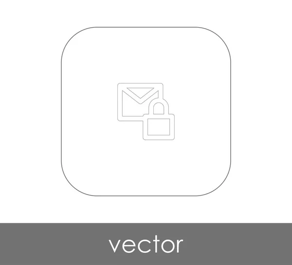 Mail Letter Icon Vector Illustration — Stock Vector