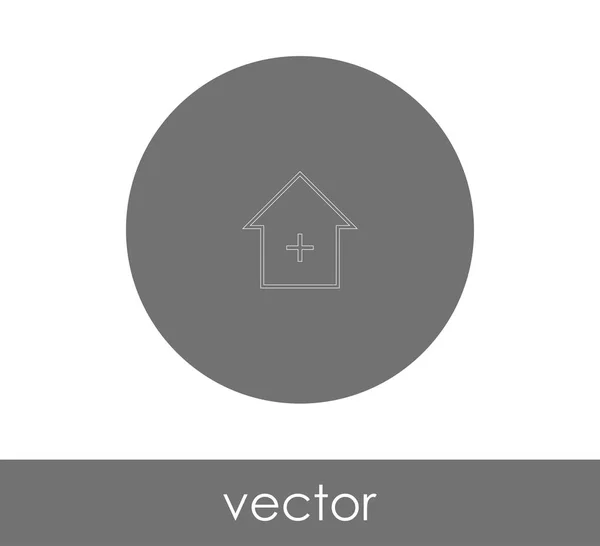 Icono Casero Logotipo Ilustración Del Vector — Vector de stock