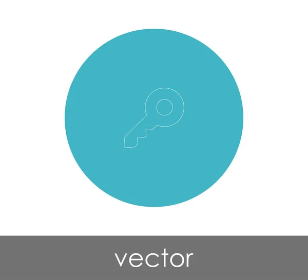 Key Icon Vector Illustration Logo — Stock Vector
