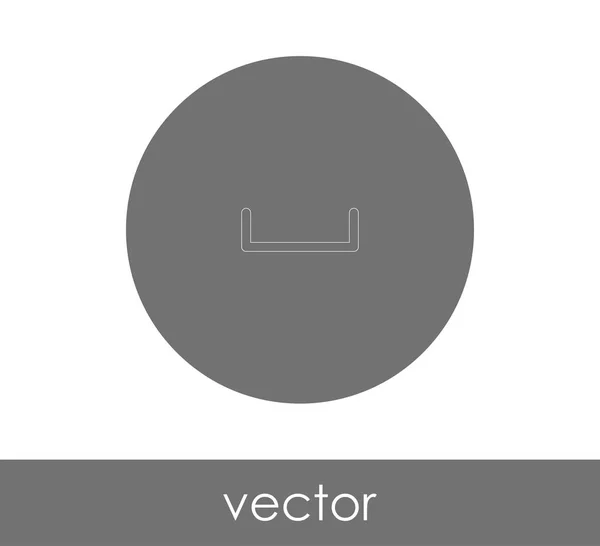 Logo Archiv Icon Vektor Illustration — Stockvektor