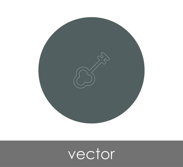 Icono web clave — Vector de stock