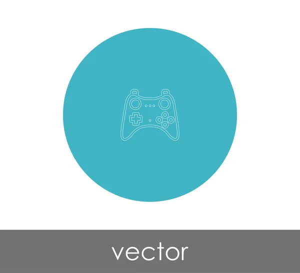Joysticken Ikon Logotyp Vektorillustration — Stock vektor