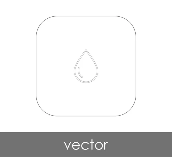 Drop Icon Vektor Illustration — Stockvektor