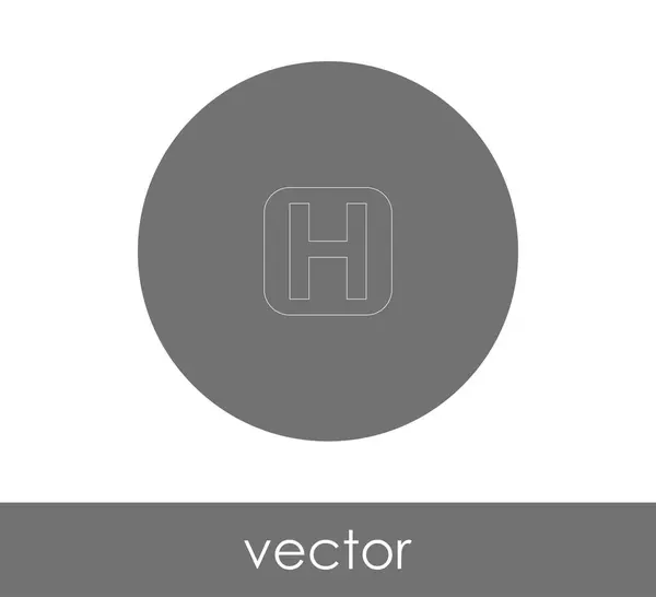 Hotel teken pictogram — Stockvector