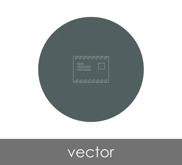 Envelop Icon Logo Vectorillustratie — Stockvector