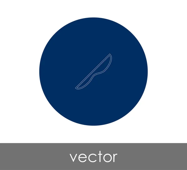 Messersymbol Vektor Illustration Logo — Stockvektor