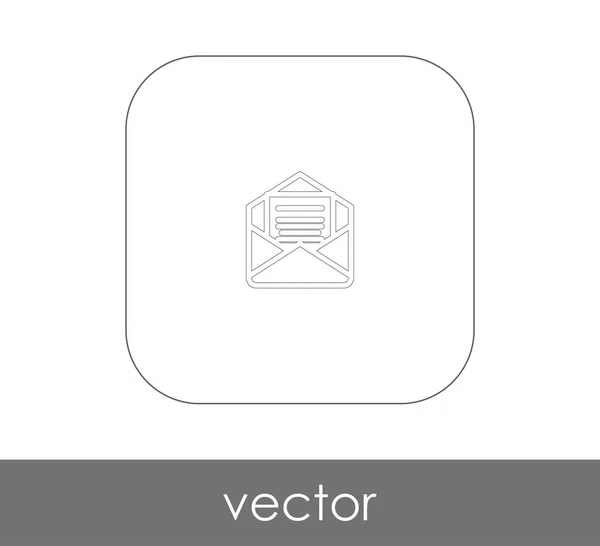 Icono de correo electrónico ingresos — Vector de stock